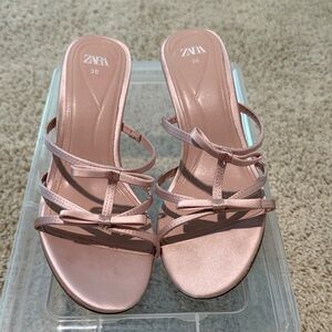 Zara Women's Blush Strappy Sandals